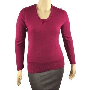 Just My Size Sweater Size 1X Maroon Pullover Long Sleeve